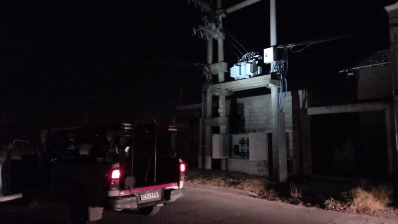 Sin luz en un sector de la ciudad por un cortocircuito